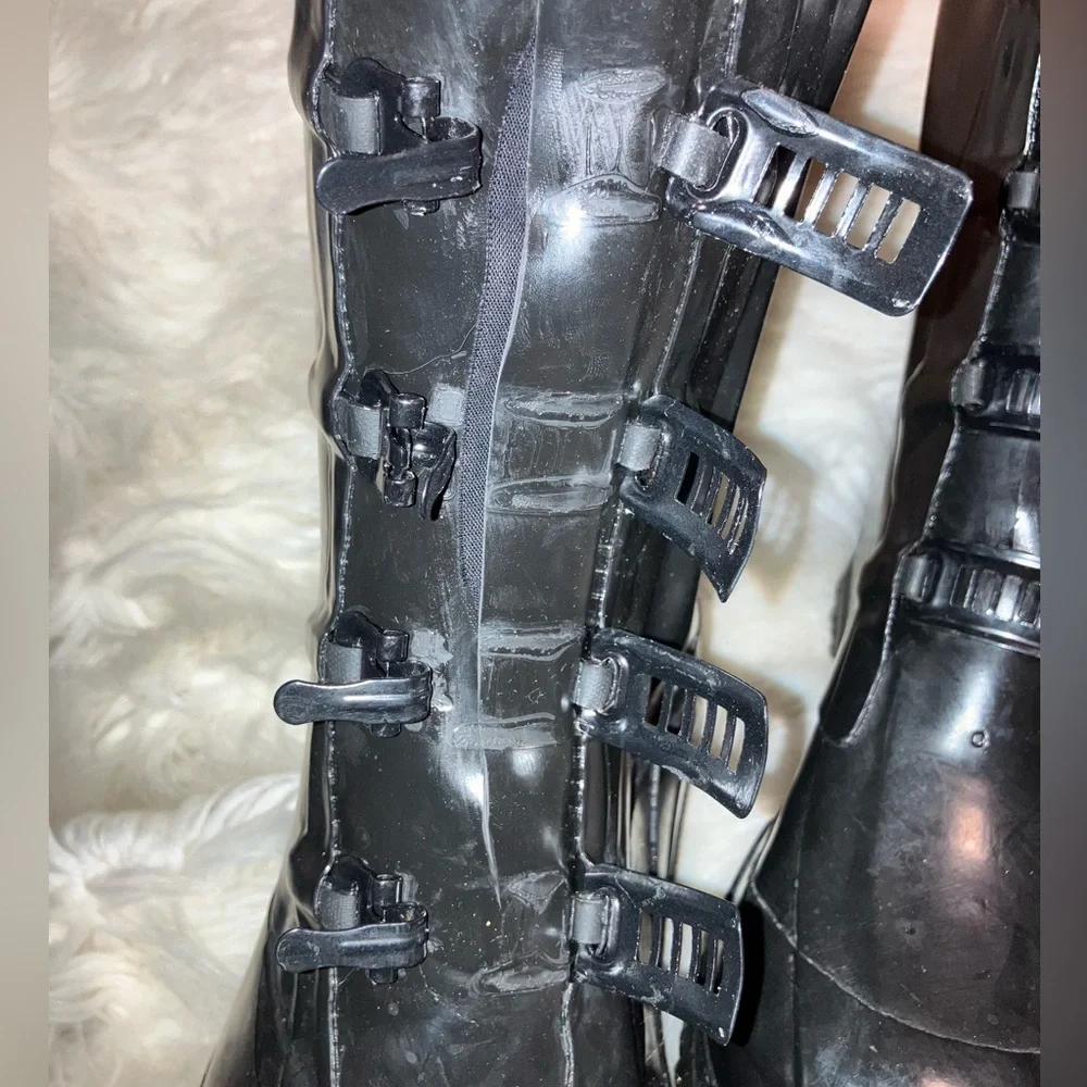 1950's Vintage Unisex Black Galoshes